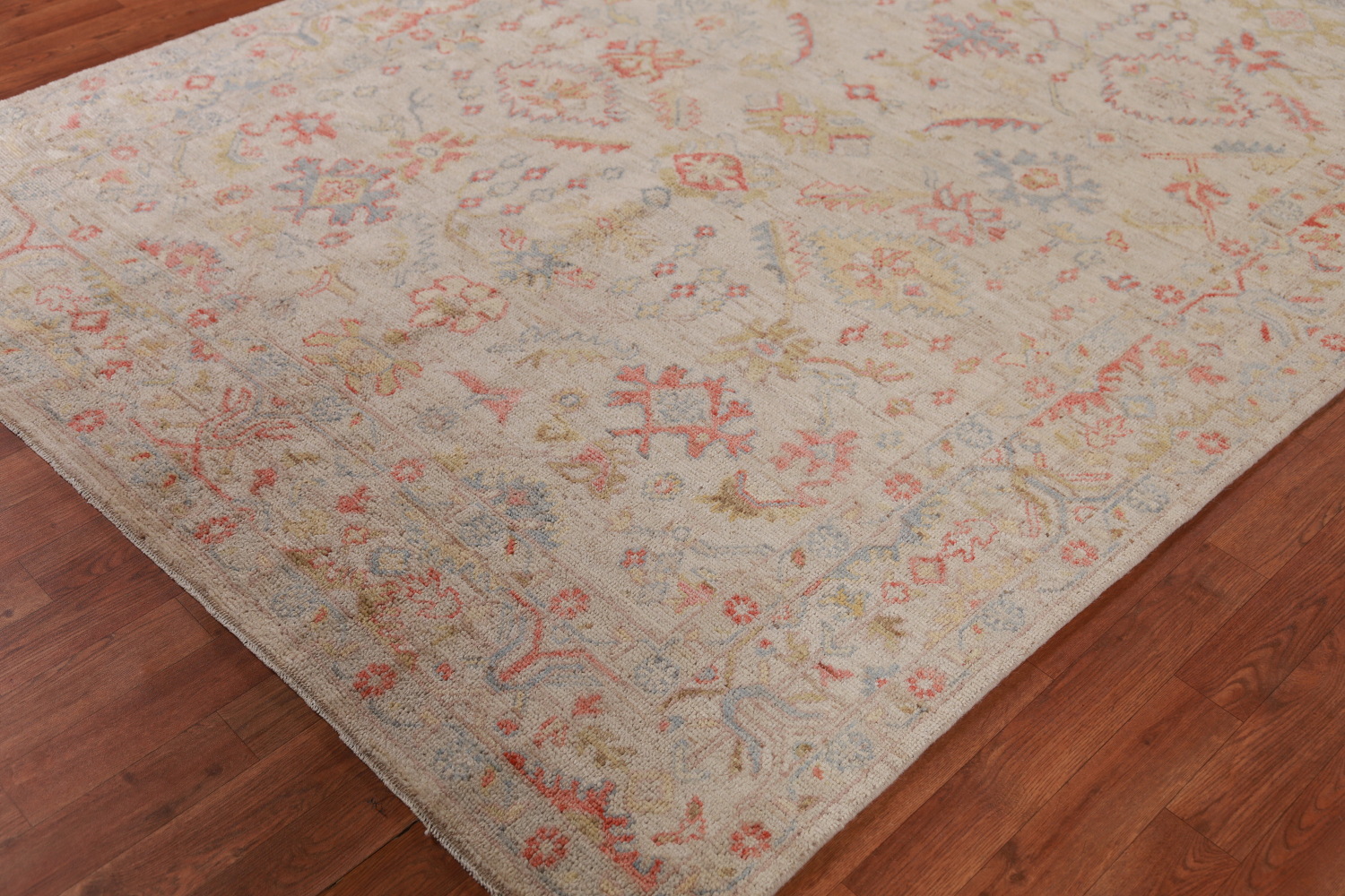 Vegetable Dye Oushak Turkish Area Rug 6x9