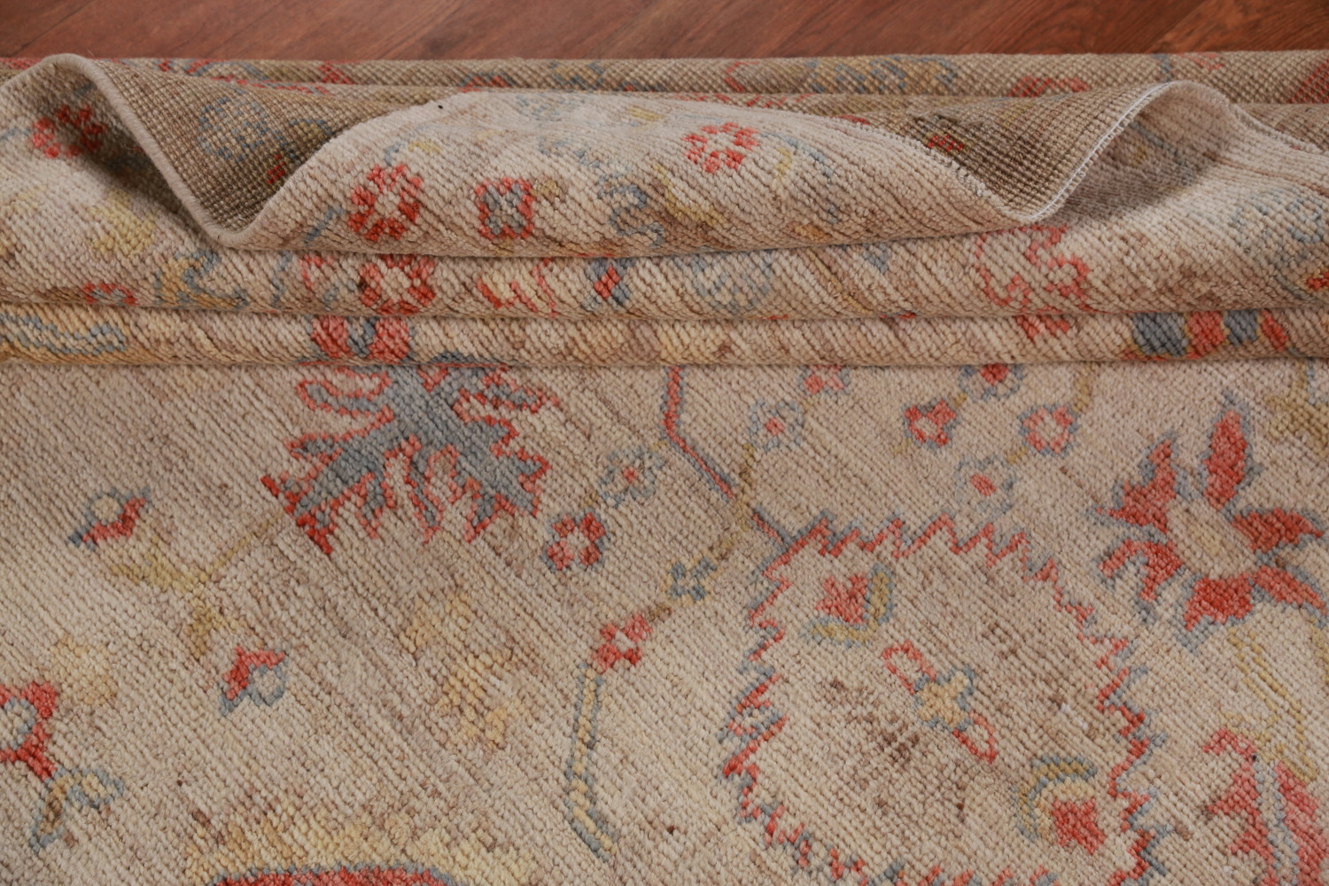 Vegetable Dye Oushak Turkish Area Rug 6x9