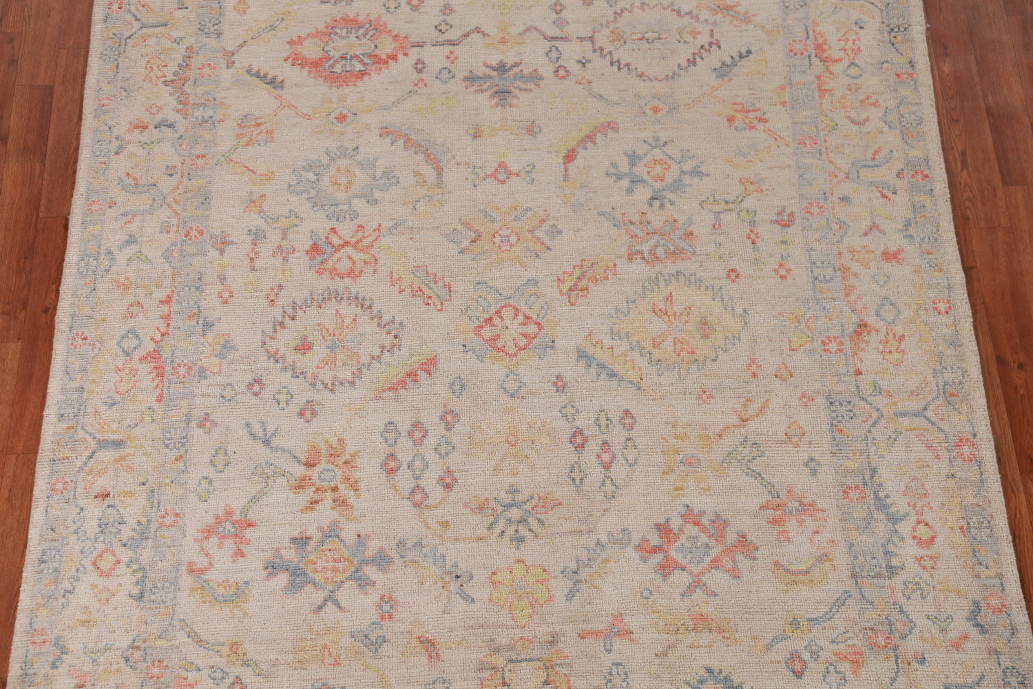 Vegetable Dye Oushak Turkish Area Rug 6x9