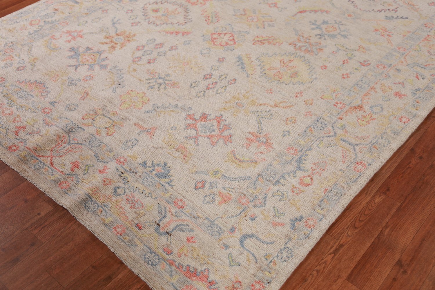 Vegetable Dye Oushak Turkish Area Rug 6x9
