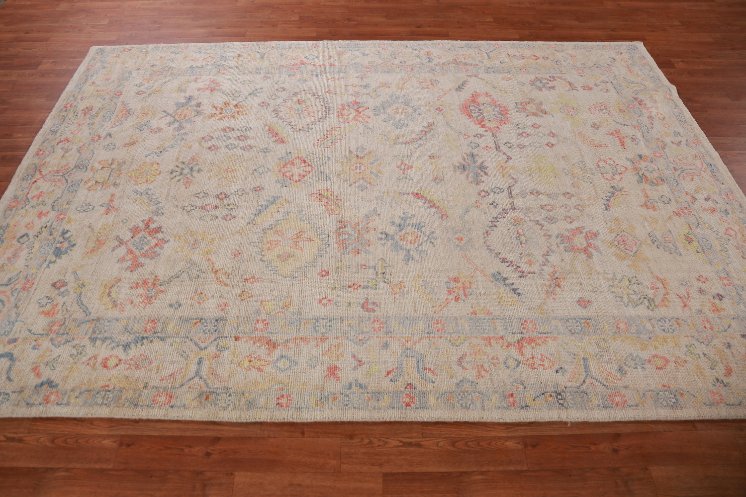 Vegetable Dye Oushak Turkish Area Rug 6x9