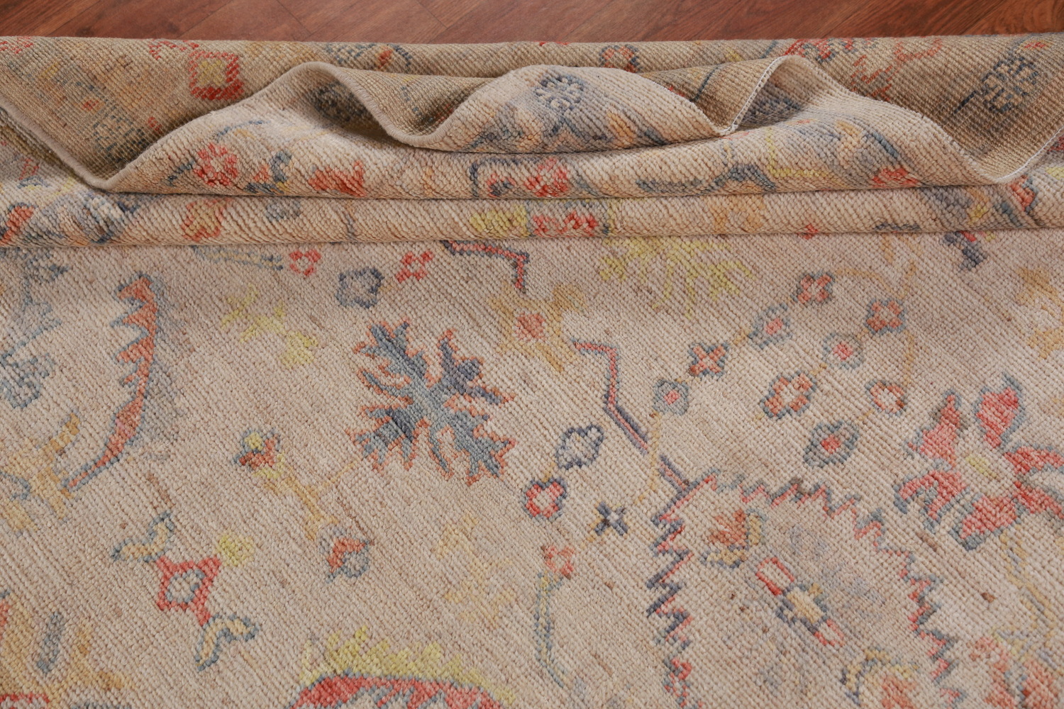 Vegetable Dye Oushak Turkish Area Rug 6x9