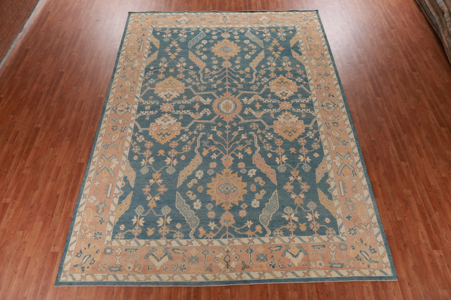Vegetable Dye Oushak Turkish Large Rug 10x14