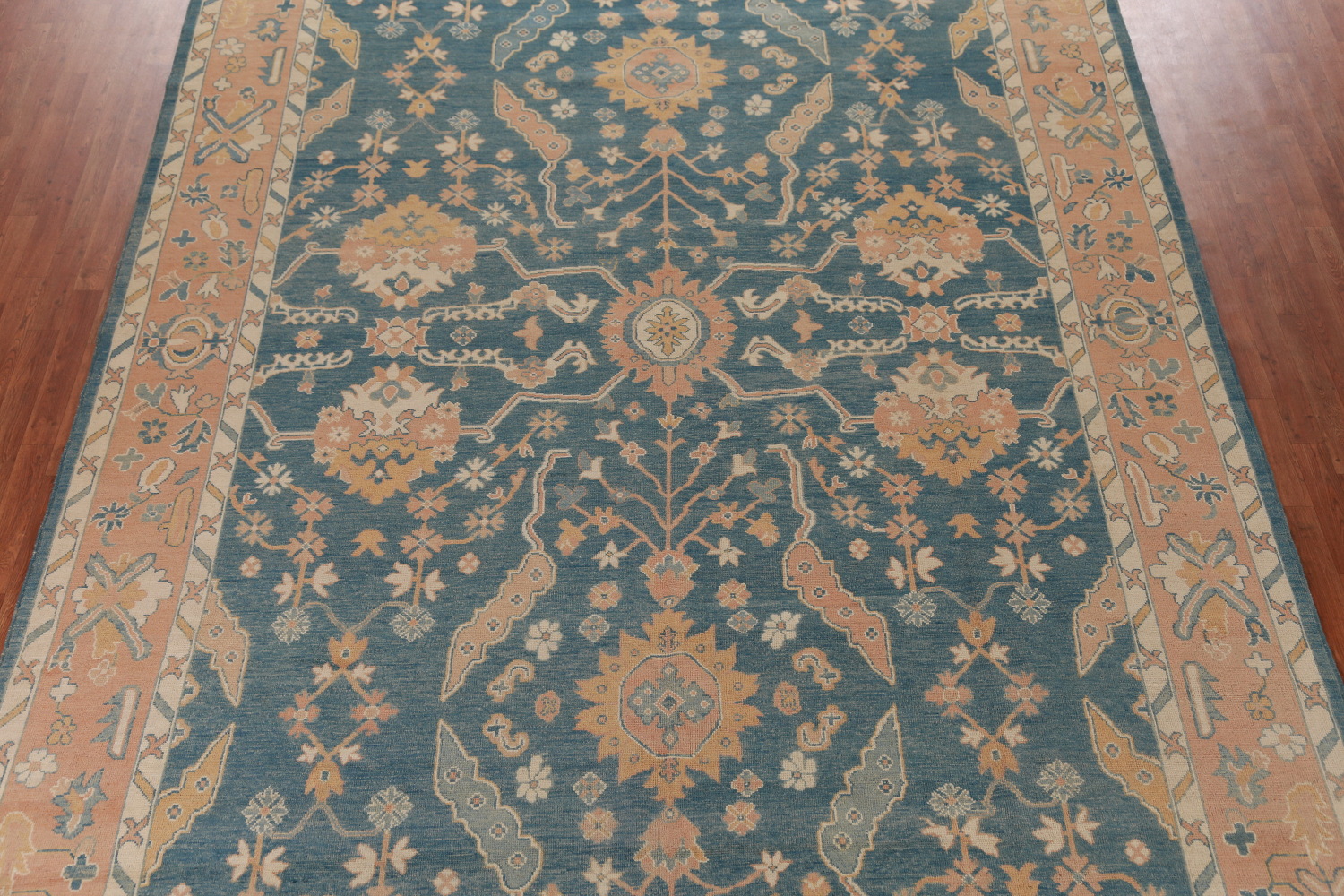 Vegetable Dye Oushak Turkish Large Rug 10x14