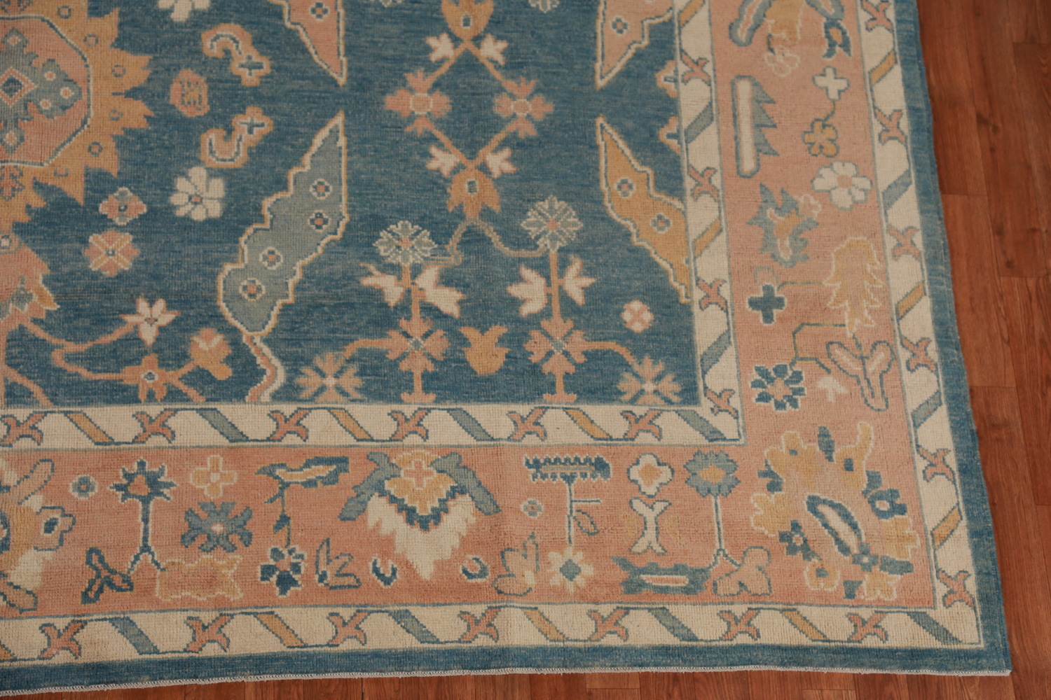 Vegetable Dye Oushak Turkish Large Rug 10x14