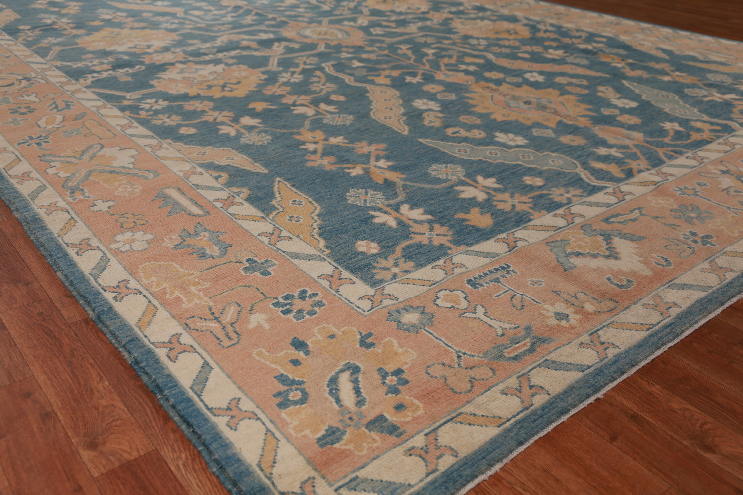 Vegetable Dye Oushak Turkish Large Rug 10x14