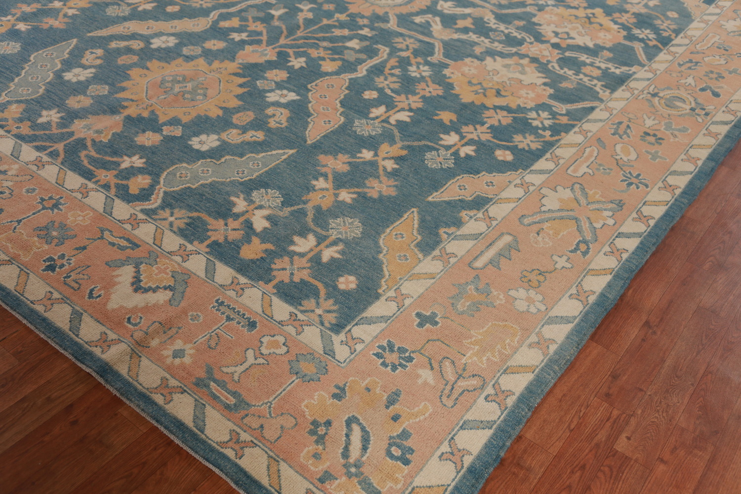 Vegetable Dye Oushak Turkish Large Rug 10x14