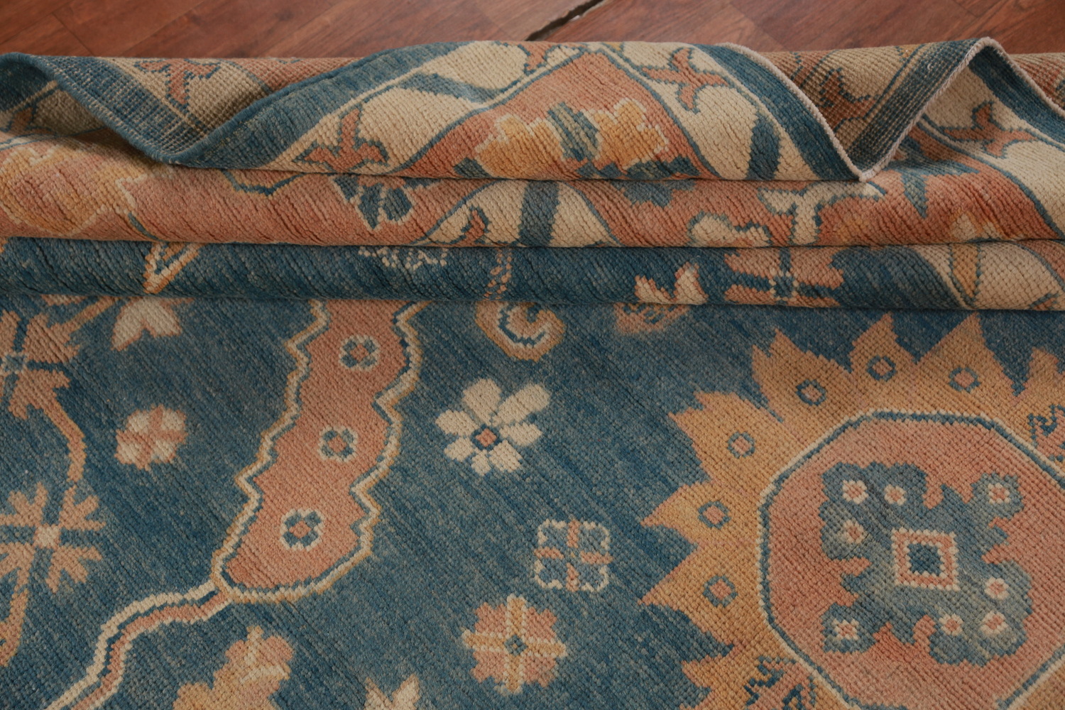 Vegetable Dye Oushak Turkish Large Rug 10x14