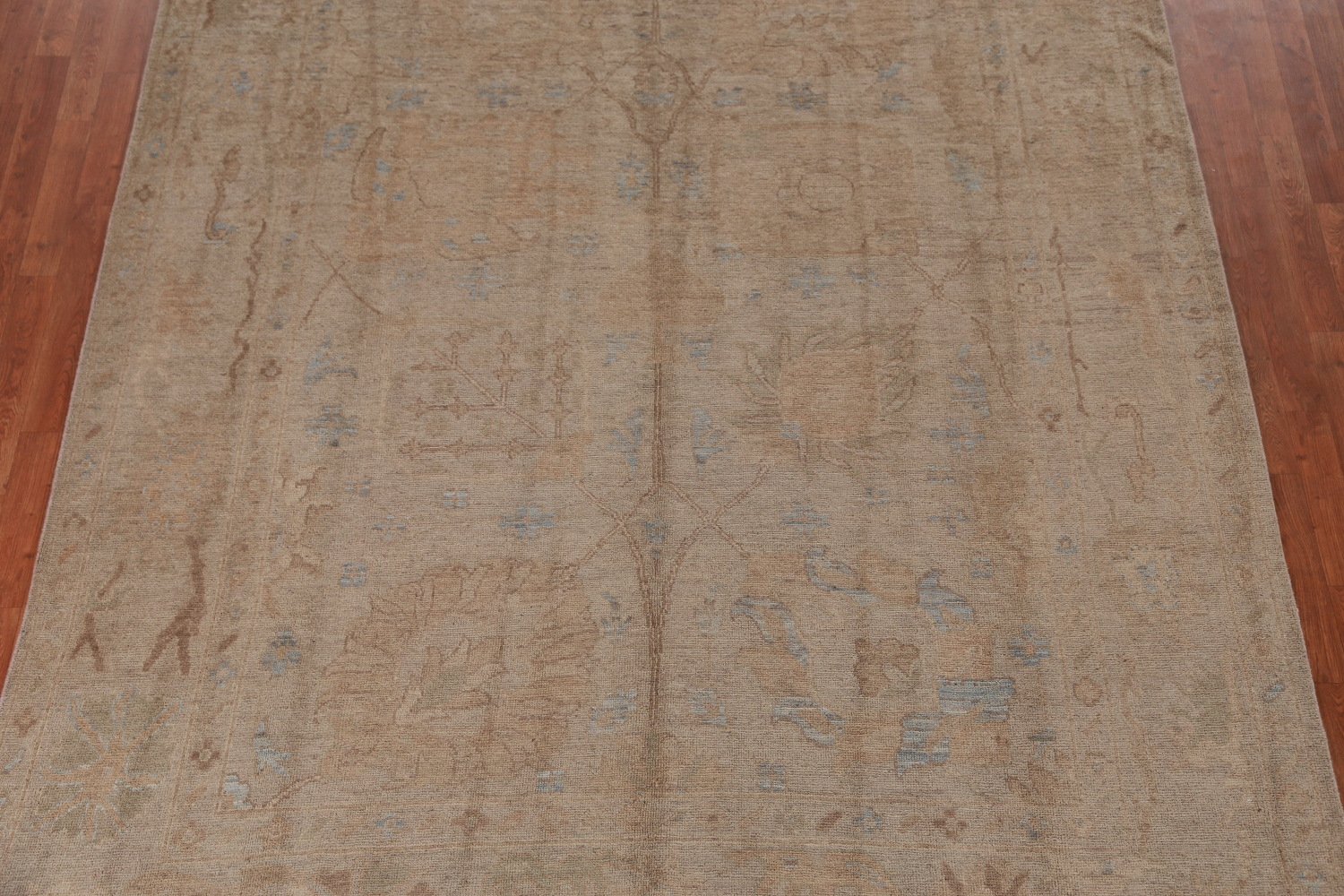 Vegetable Dye Floral Oushak Turkish Area Rug 8x10
