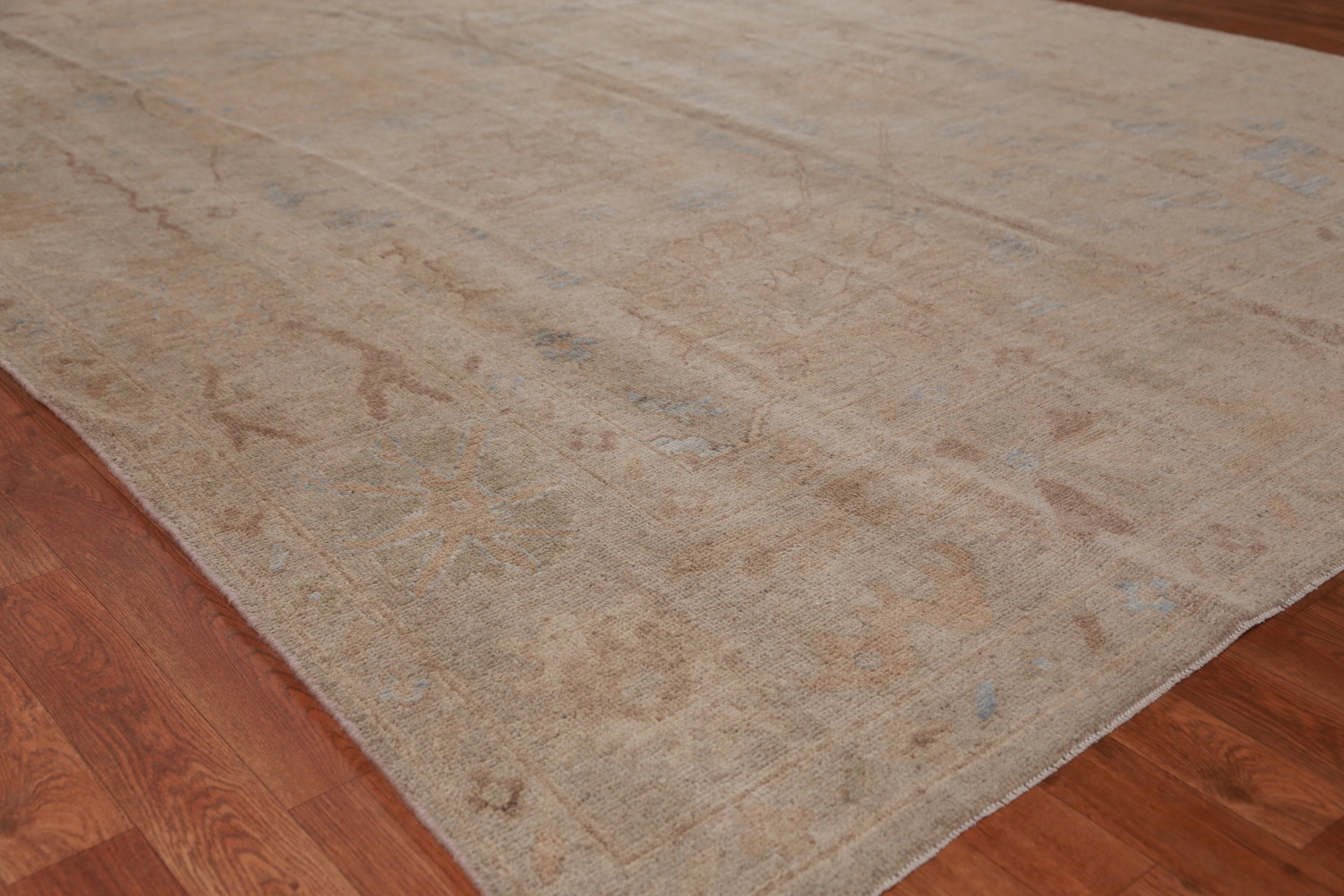 Vegetable Dye Floral Oushak Turkish Area Rug 8x10