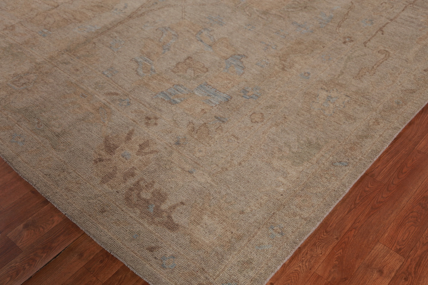 Vegetable Dye Floral Oushak Turkish Area Rug 8x10