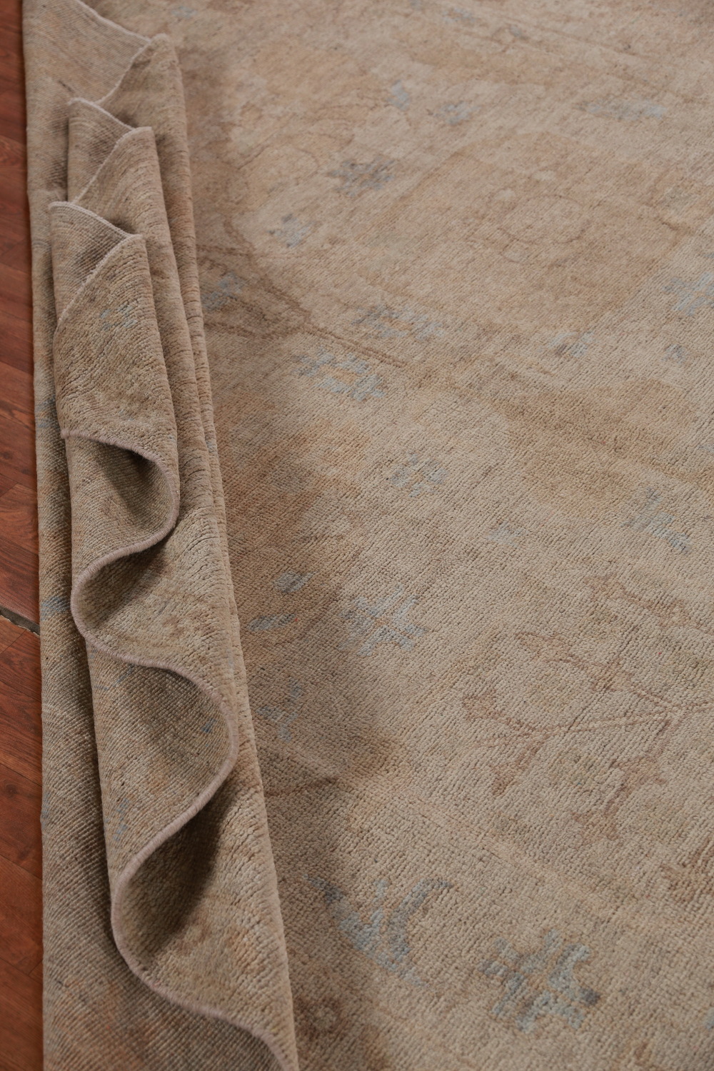 Vegetable Dye Floral Oushak Turkish Area Rug 8x10