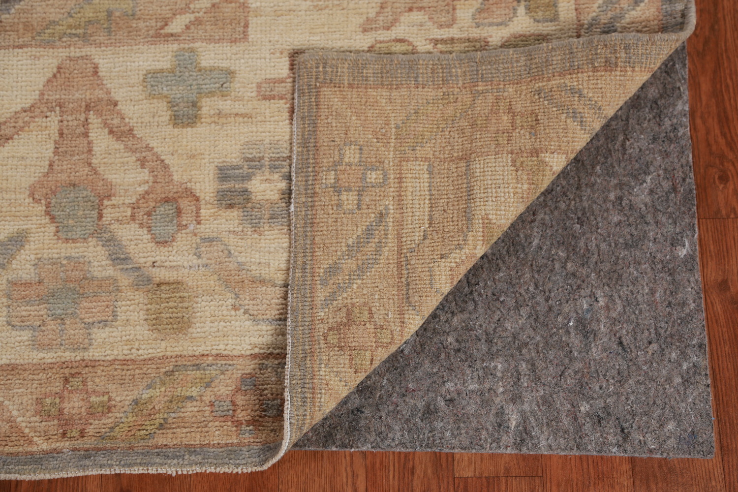Vegetable Dye Gray Oushak Turkish Area Rug 9x12