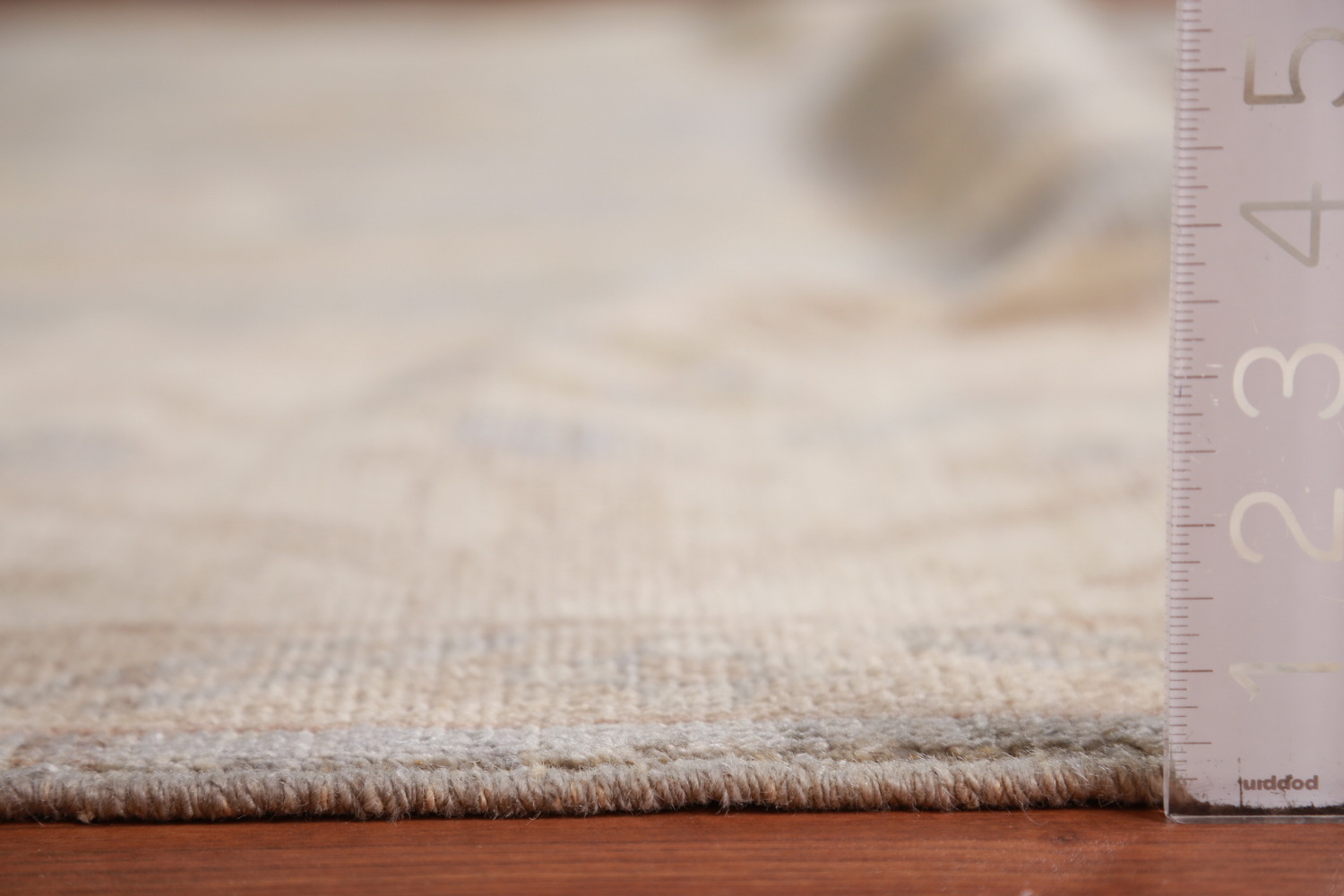 Vegetable Dye Gray Oushak Turkish Area Rug 9x12