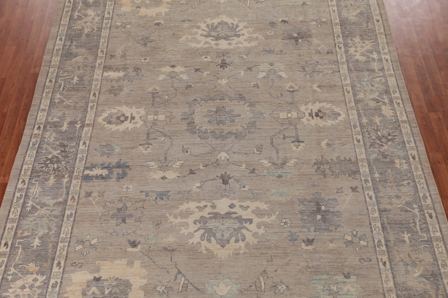 Vegetable Dye Wool Oushak Turkish Area Rug 9x12