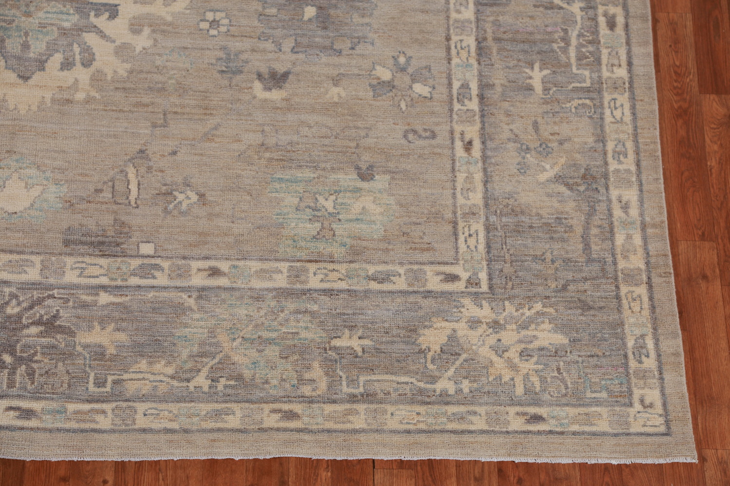 Vegetable Dye Wool Oushak Turkish Area Rug 9x12