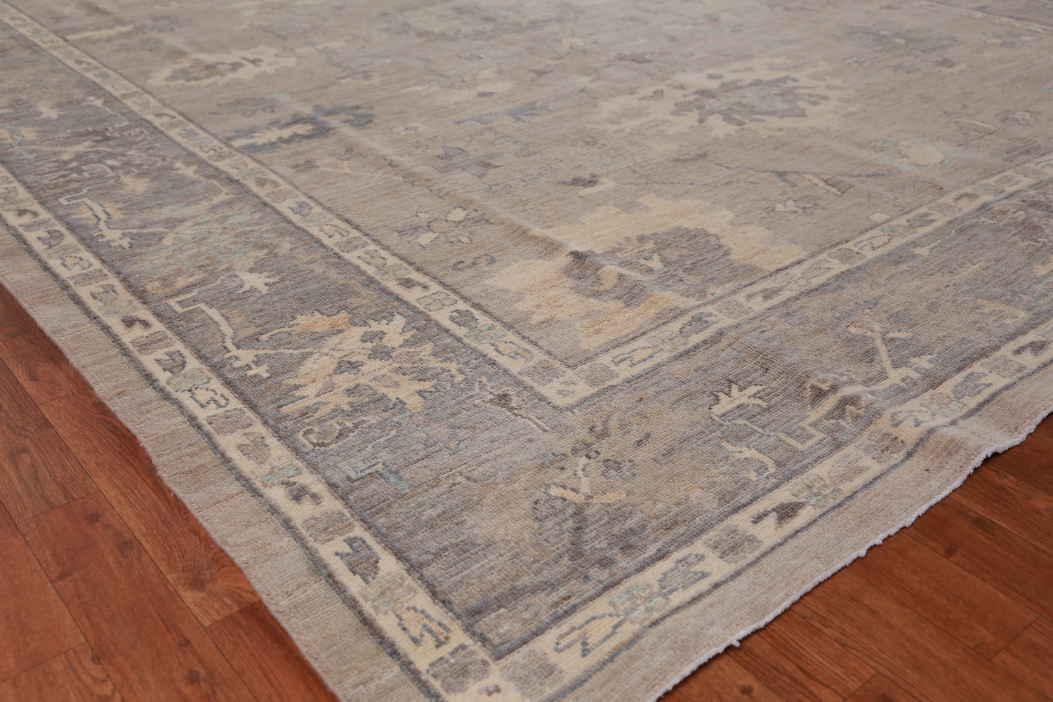 Vegetable Dye Wool Oushak Turkish Area Rug 9x12