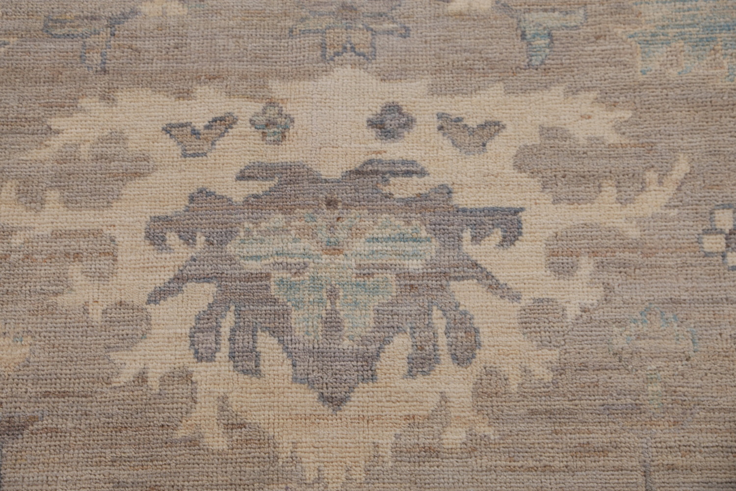 Vegetable Dye Wool Oushak Turkish Area Rug 9x12