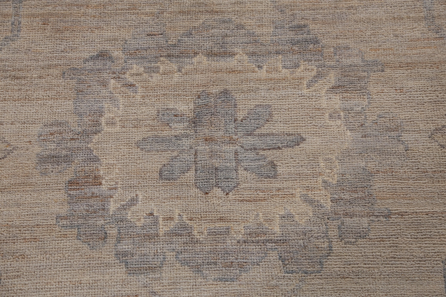 Vegetable Dye Wool Oushak Turkish Area Rug 9x12