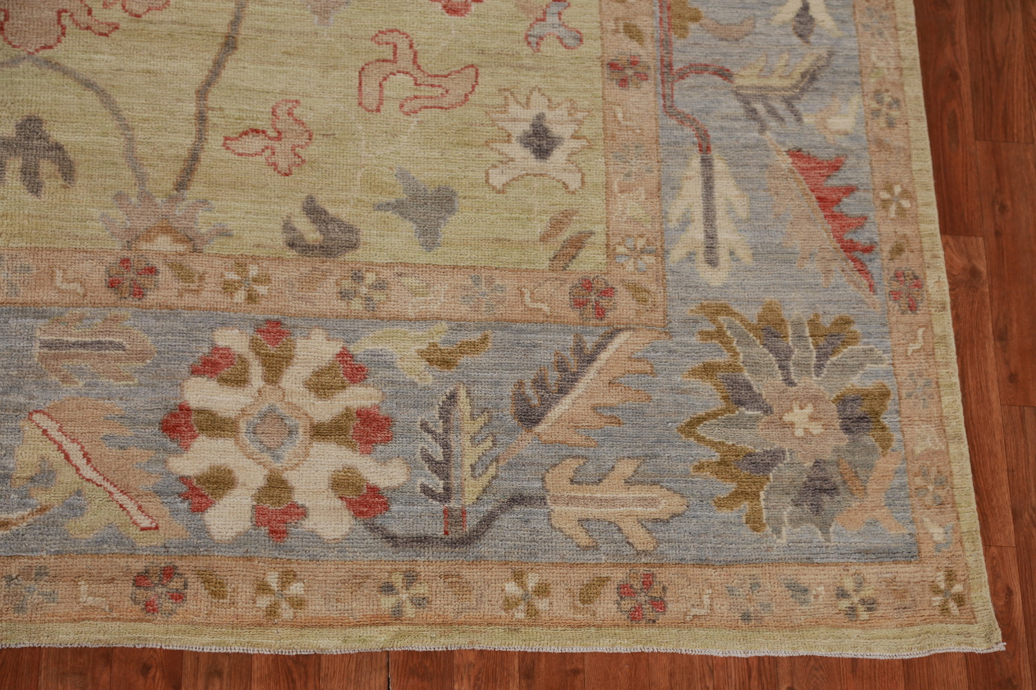 Vegetable Dye Floral Oushak Turkish Area Rug 8x10