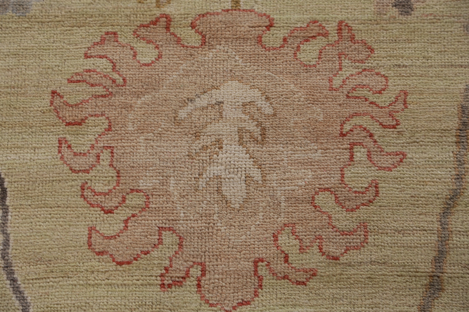 Vegetable Dye Floral Oushak Turkish Area Rug 8x10