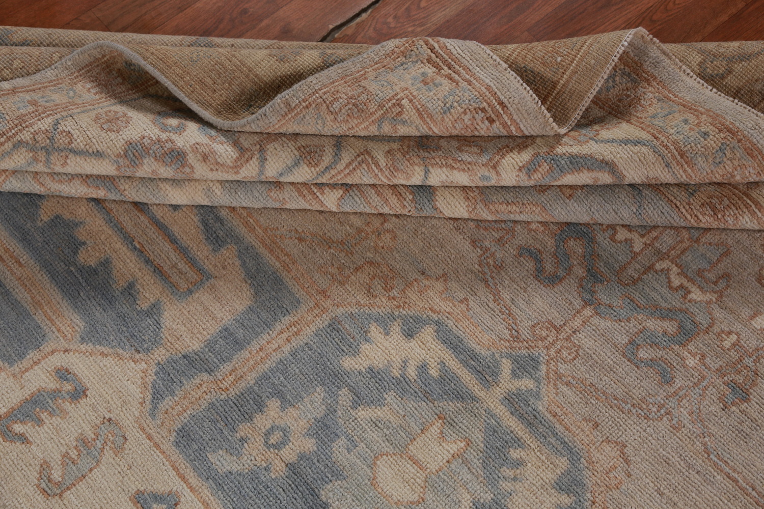 Vegetable Dye Oushak Turkish Area Rug 9x12