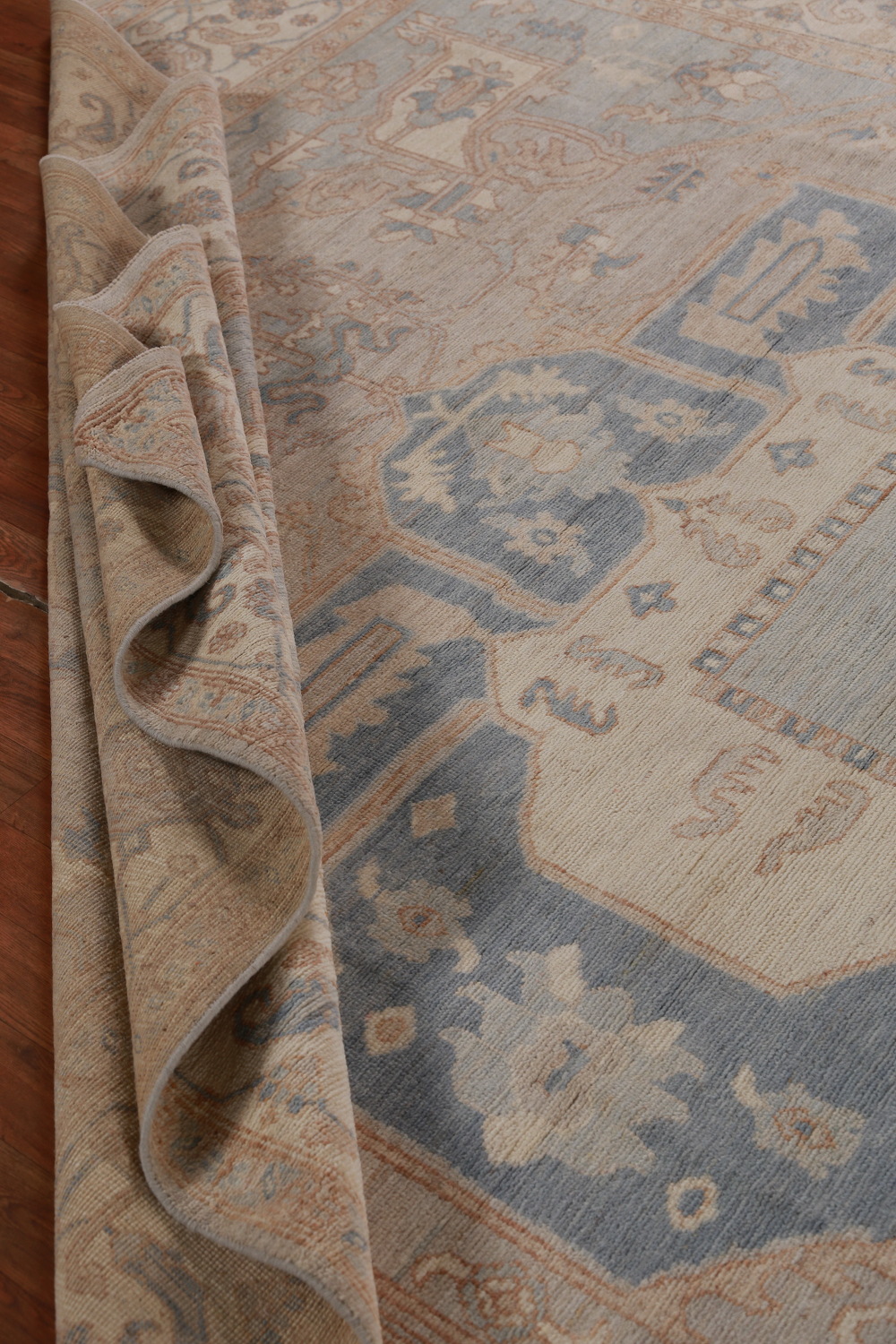 Vegetable Dye Oushak Turkish Area Rug 9x12