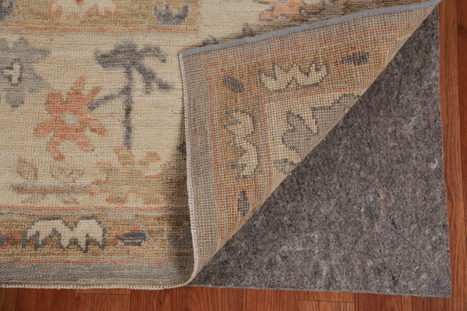 Vegetable Dye Gray Oushak Turkish Area Rug 9x12