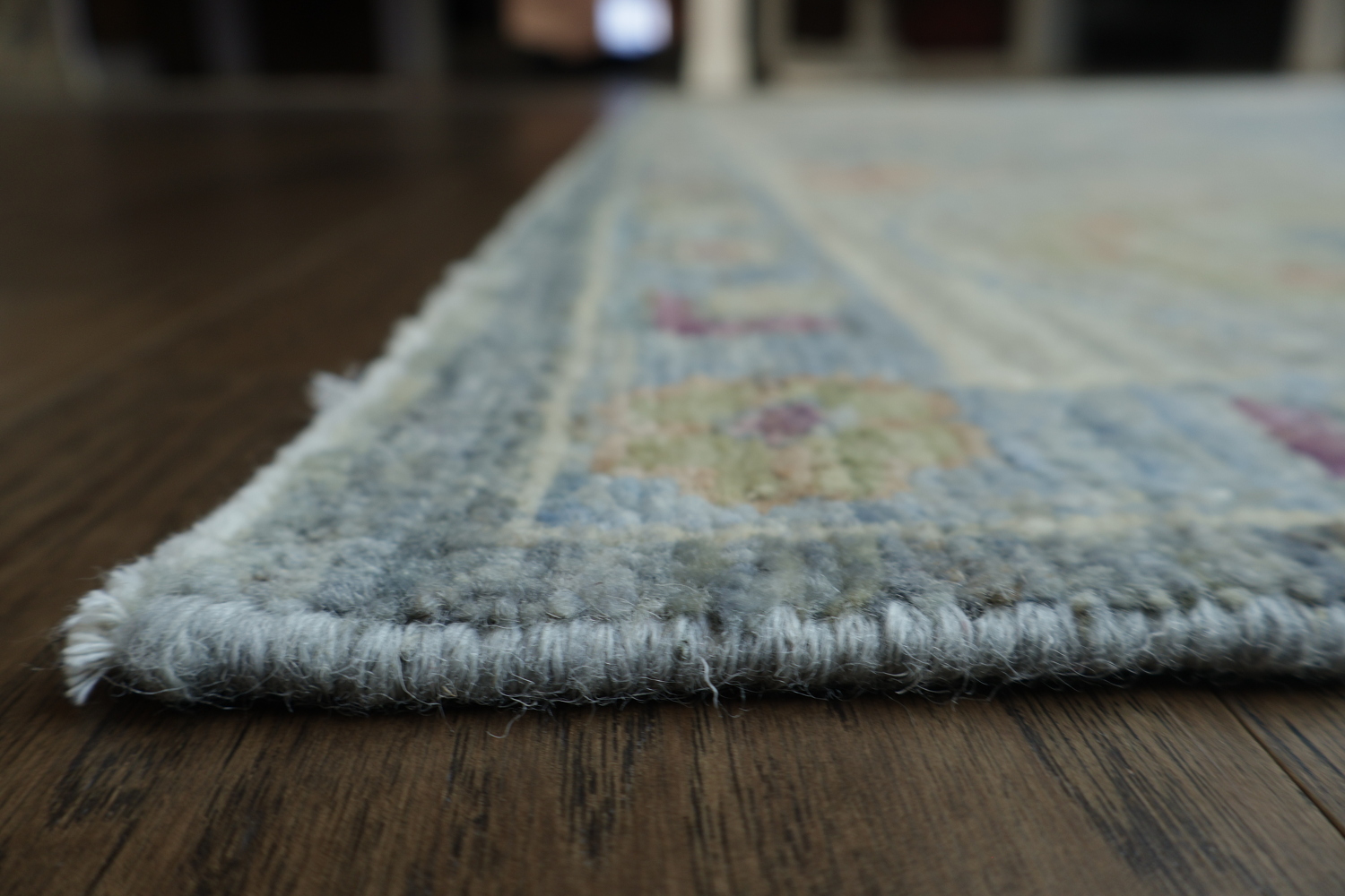 Vegetable Dye Gray Oushak Turkish Area Rug 9x12