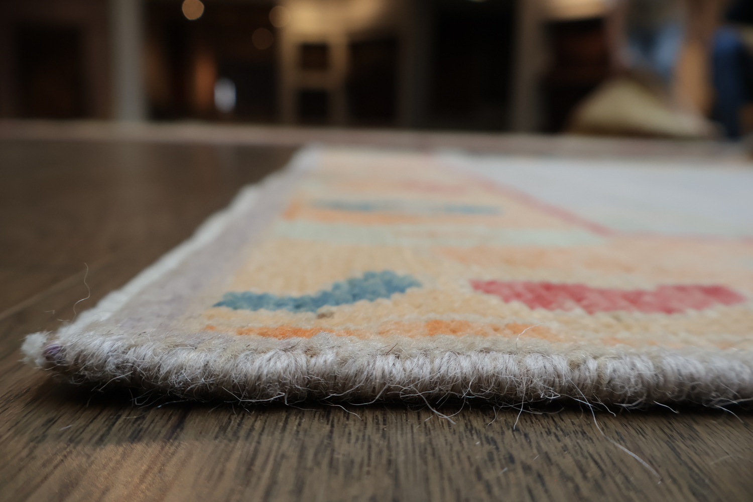 Pastel Lilac Oushak Vegetable Dye Wool Rug 3x5