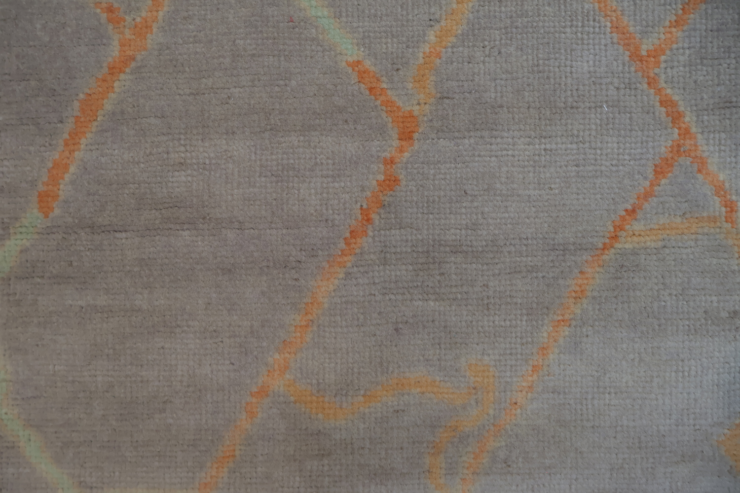 Pastel Lilac Oushak Vegetable Dye Wool Rug 3x5