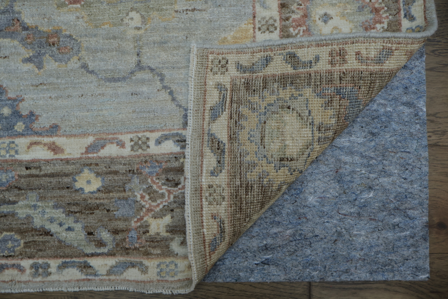 Vegetable Dye Wool Oushak Turkish Rug 5x6