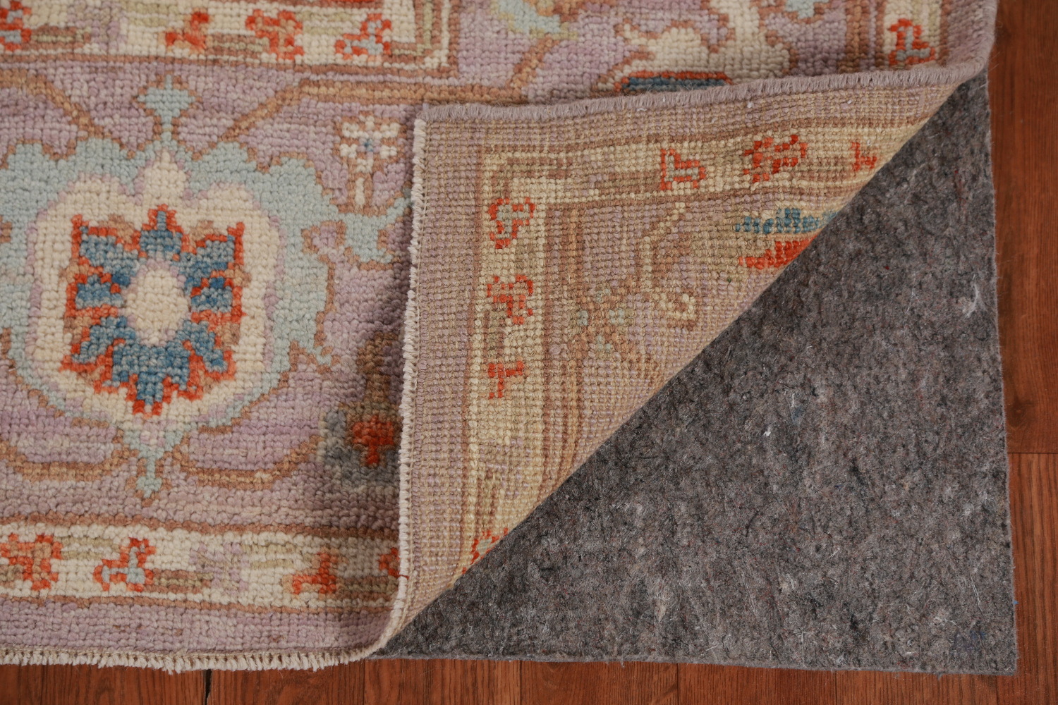 Vegetable Dye Light Purple Oushak Turkish Area Rug 6x9