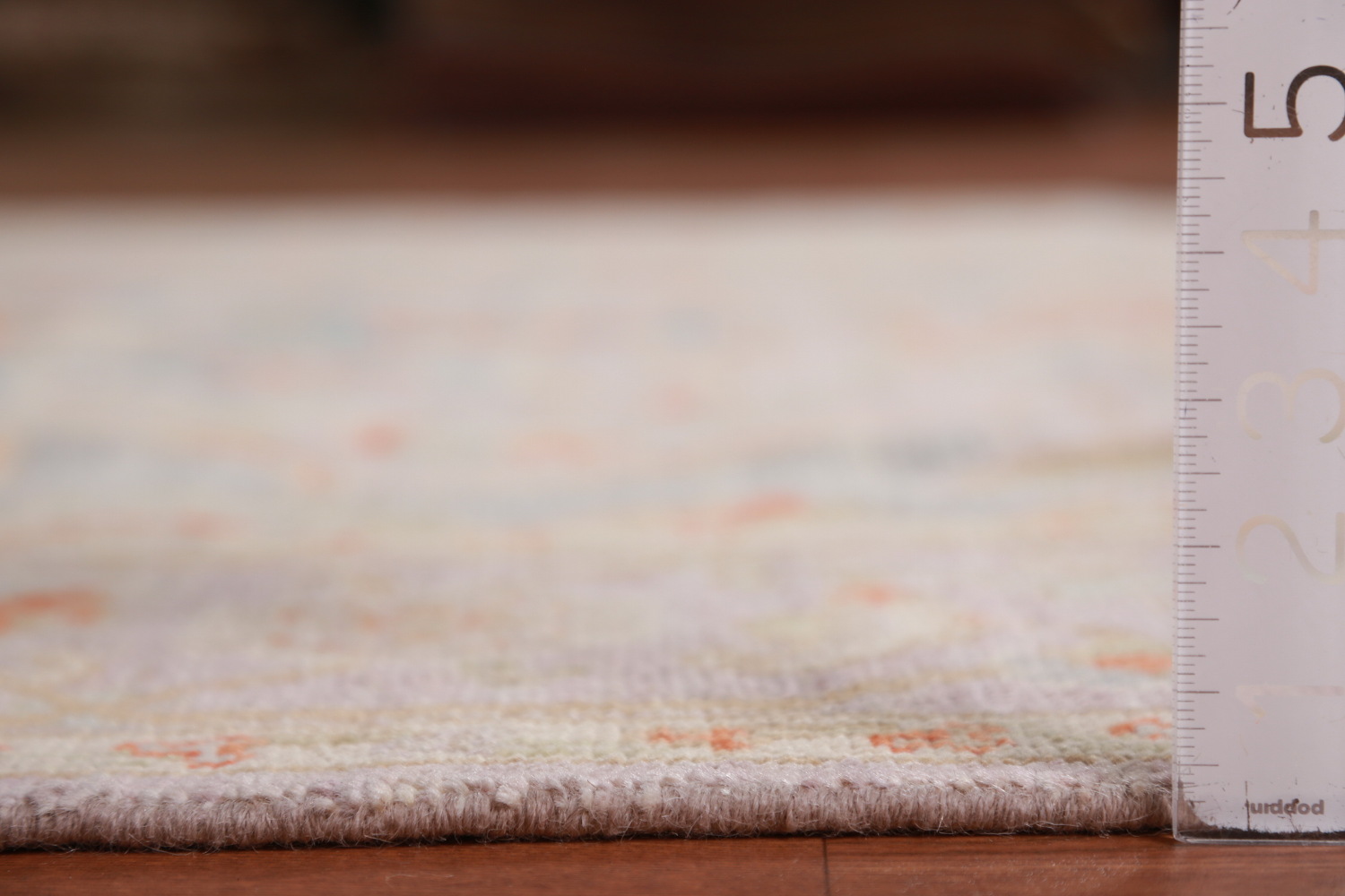 Vegetable Dye Light Purple Oushak Turkish Area Rug 6x9