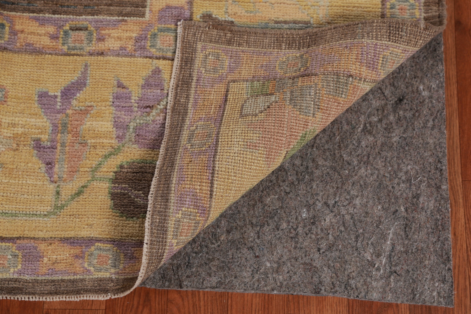 Vegetable Dye Brown Oushak Turkish Area Rug 9x12