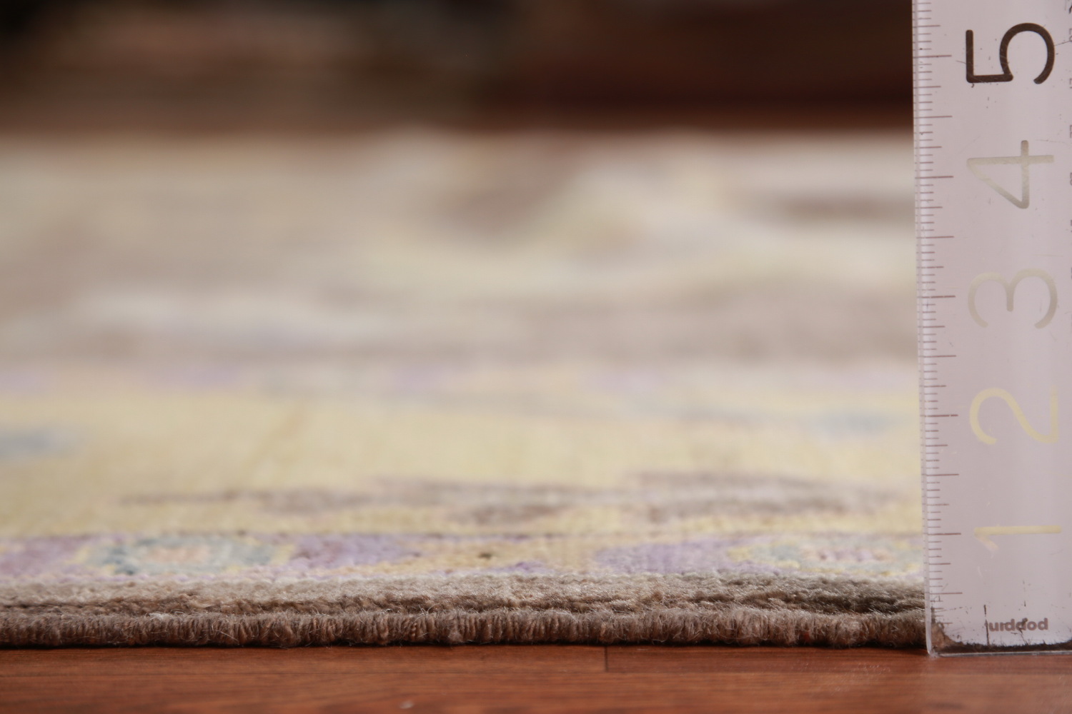 Vegetable Dye Brown Oushak Turkish Area Rug 9x12