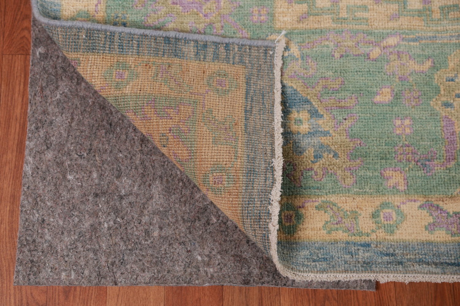 Handmade Blue Oushak Vegetable Dye Area Rug 9x12