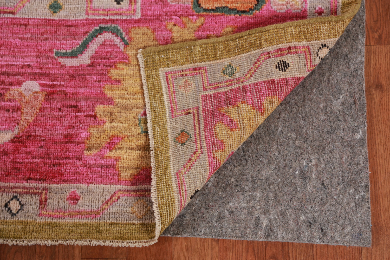 Vegetable Dye Gold Oushak Turkish Area Rug 8x10