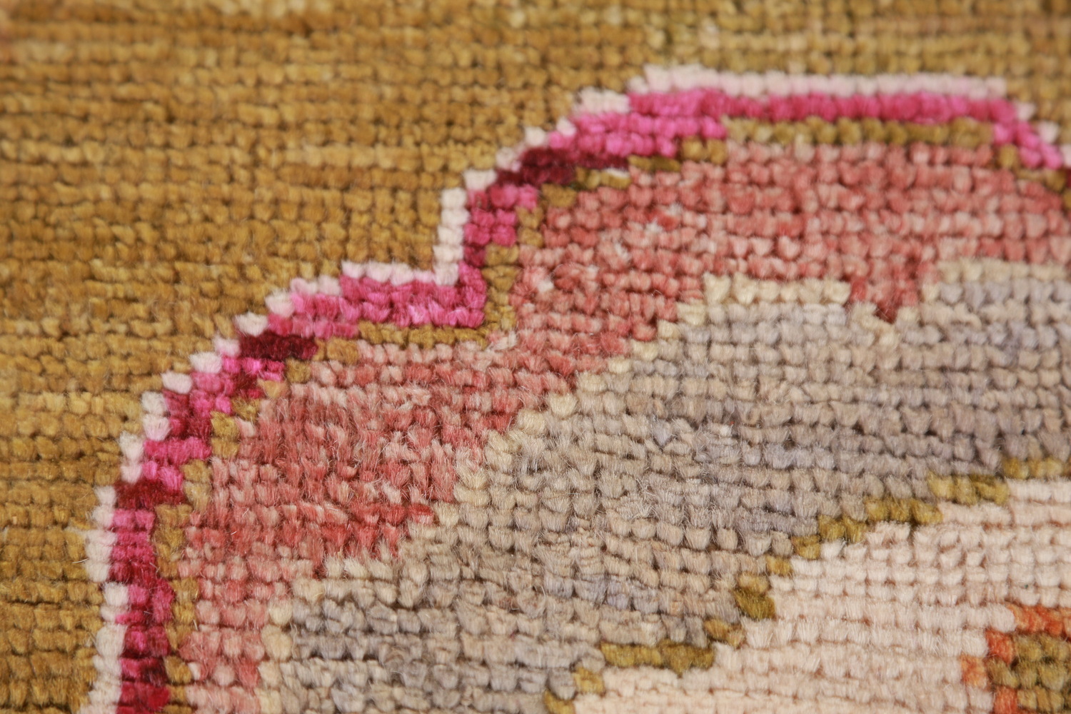 Vegetable Dye Gold Oushak Turkish Area Rug 8x10