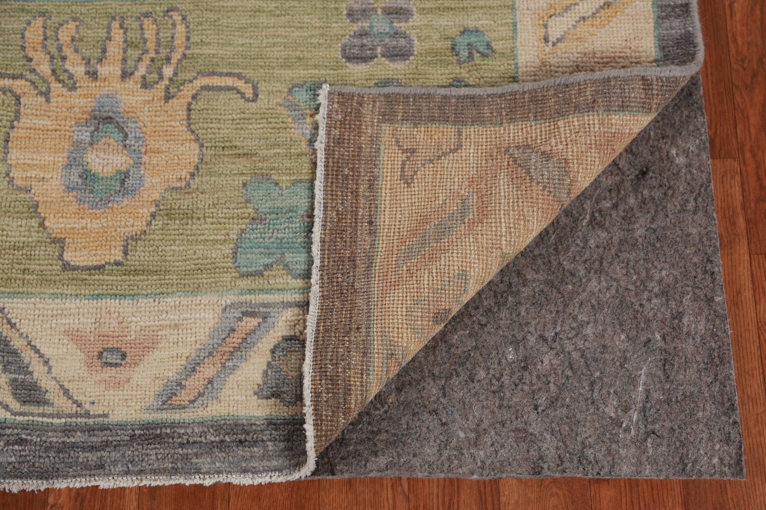Vegetable Dye Gray Oushak Turkish Area Rug 8x10