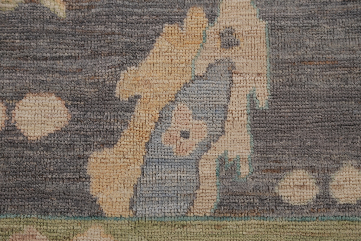 Vegetable Dye Gray Oushak Turkish Area Rug 8x10