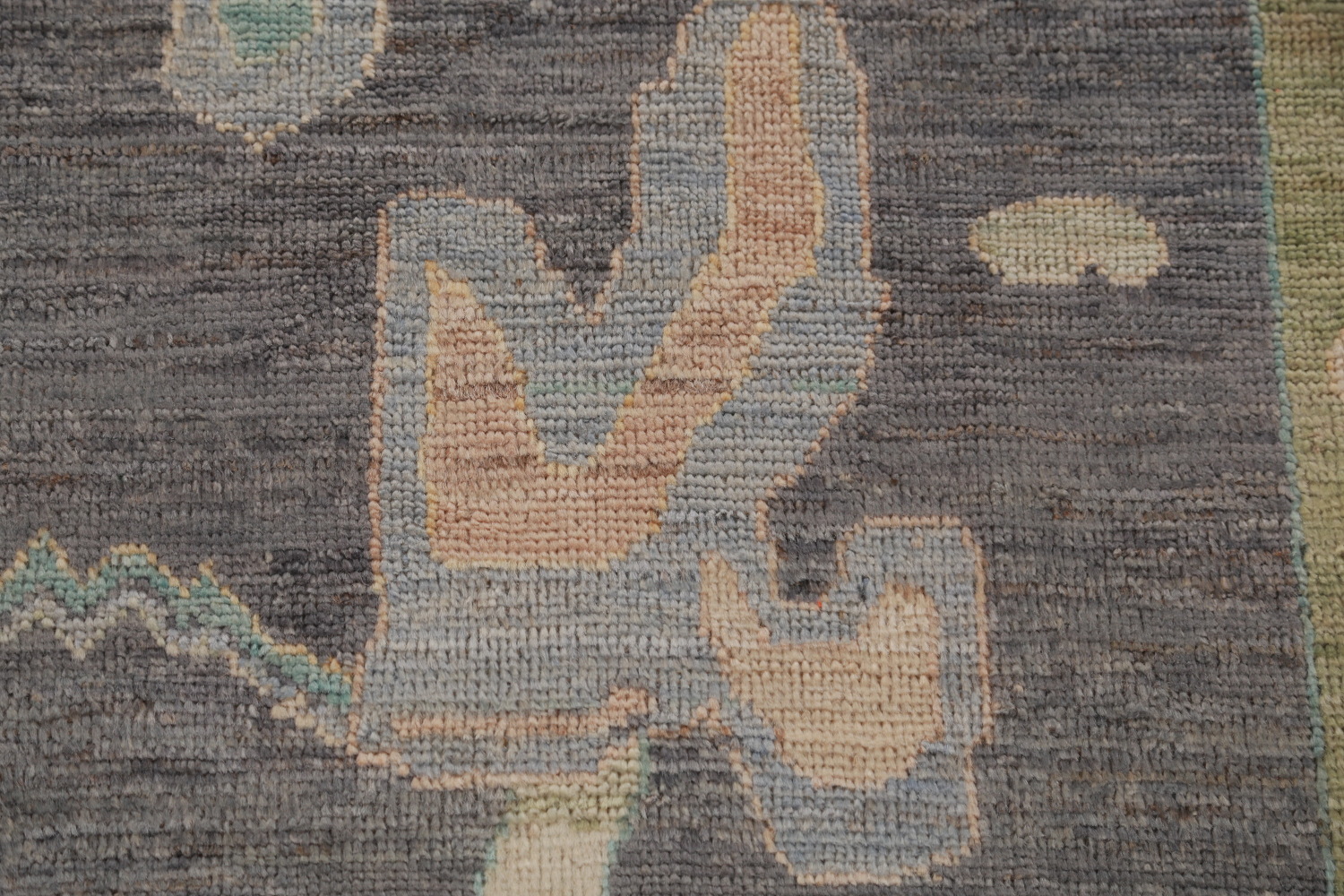 Vegetable Dye Gray Oushak Turkish Area Rug 8x10
