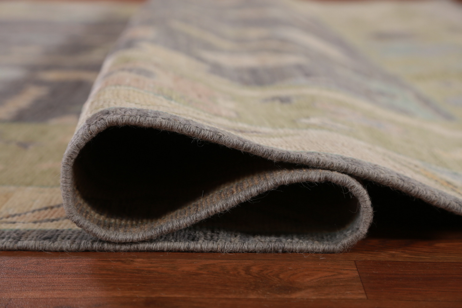 Vegetable Dye Gray Oushak Turkish Area Rug 8x10