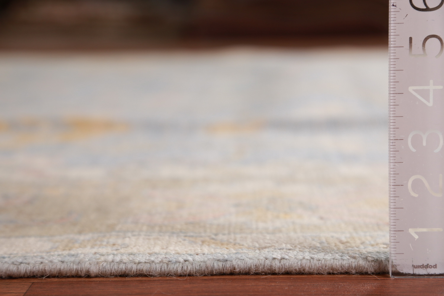 Handmade Blue Oushak Vegetable Dye Area Rug 9x12