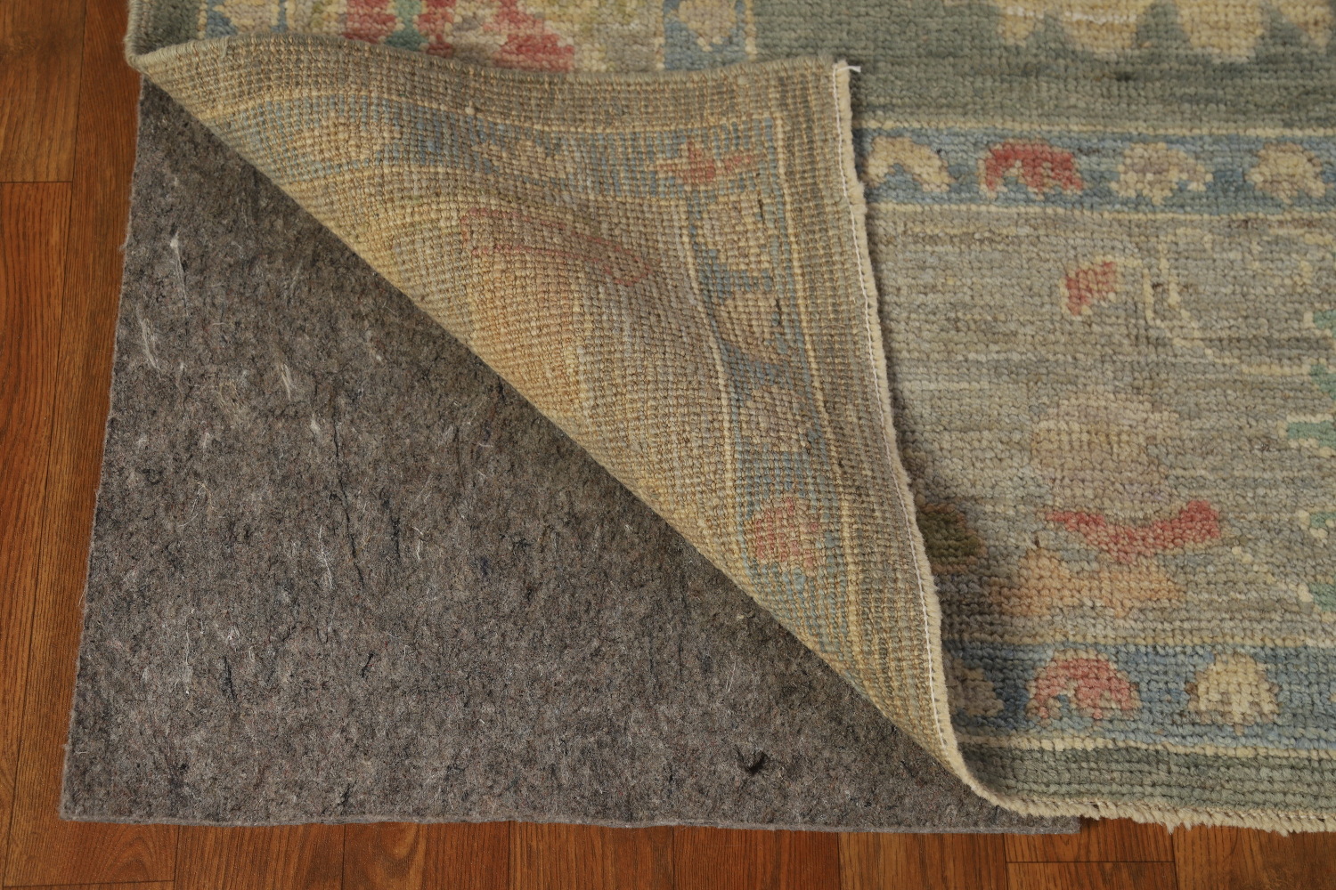 Vegetable Dye Floral Oushak Turkish Area Rug 8x10