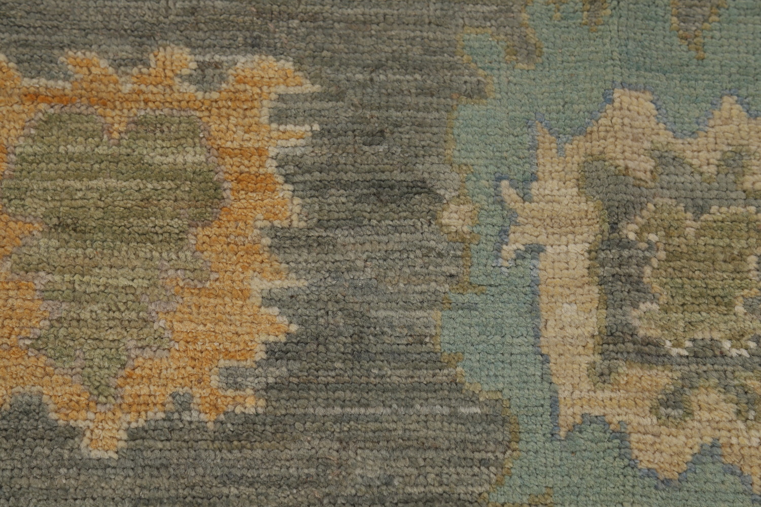 Vegetable Dye Floral Oushak Turkish Area Rug 8x10