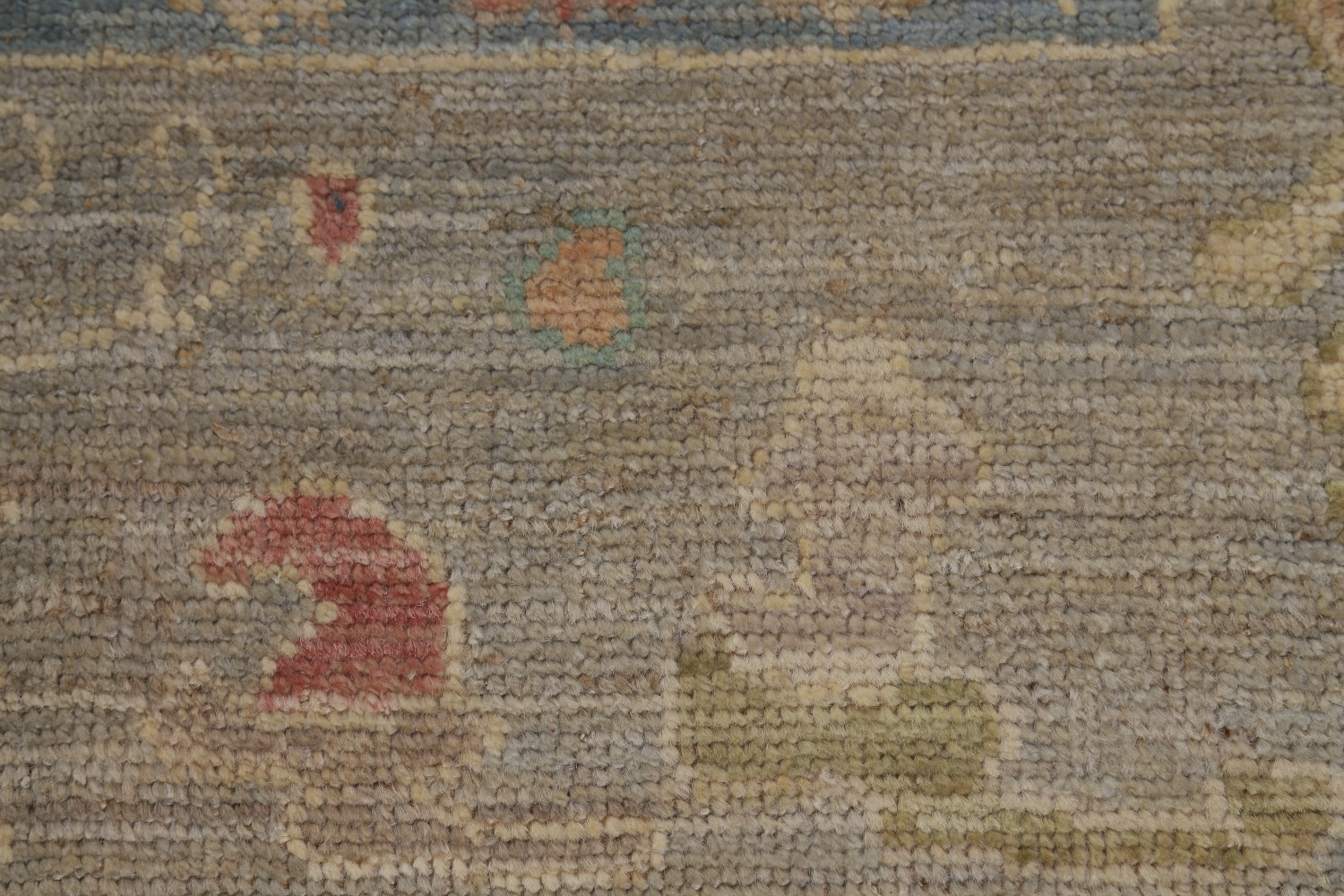 Vegetable Dye Floral Oushak Turkish Area Rug 8x10