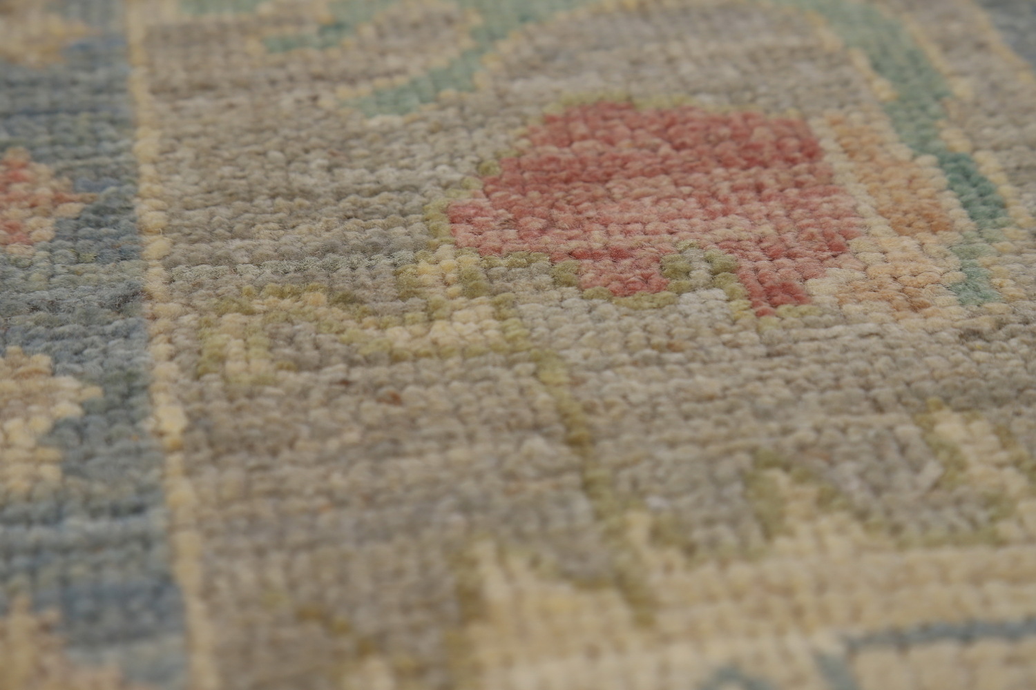 Vegetable Dye Floral Oushak Turkish Area Rug 8x10