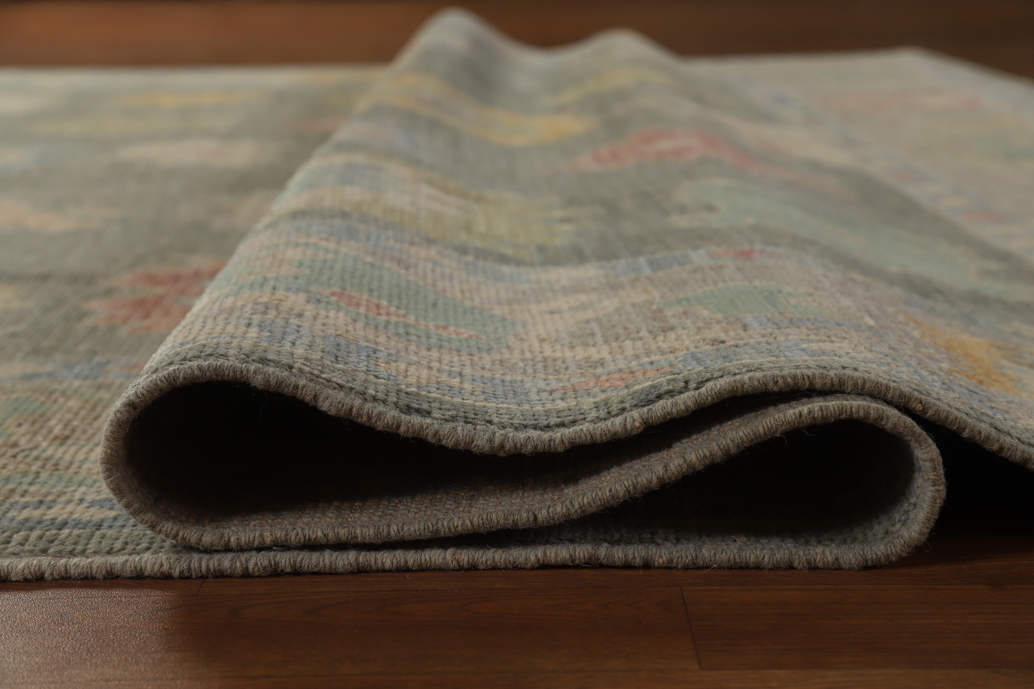 Vegetable Dye Floral Oushak Turkish Area Rug 8x10