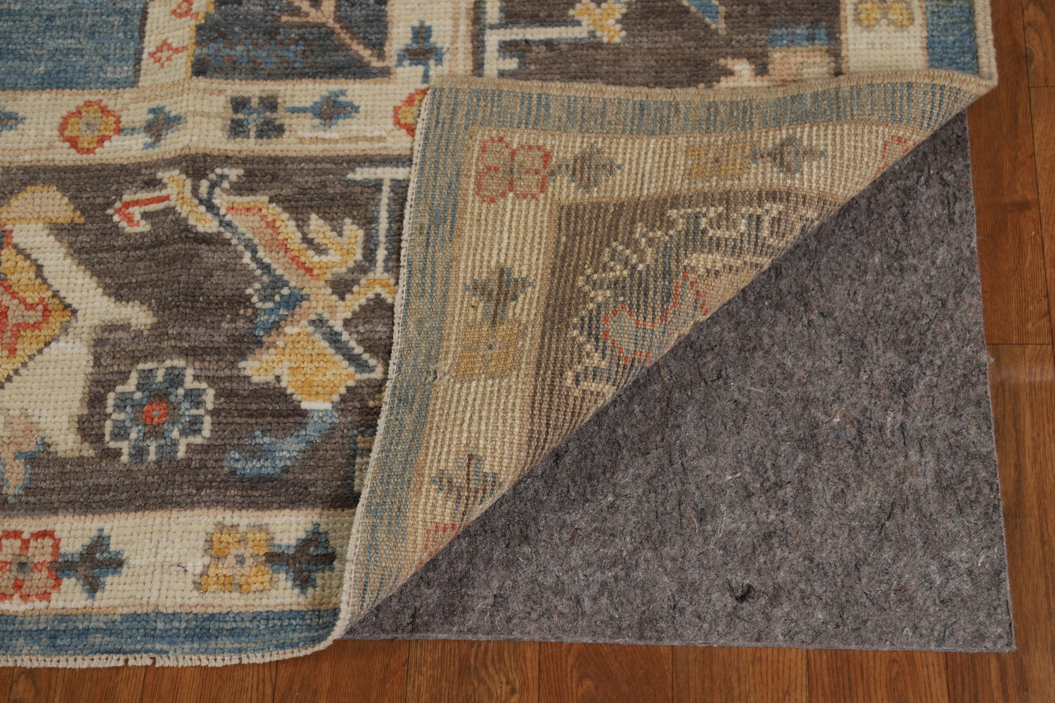 Handmade Blue Oushak Vegetable Dye Area Rug 8x10